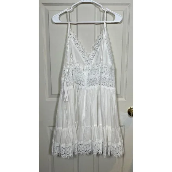 NWT AQUA Sundress Cotton Lined Flowy Dress XL Bloomindales - Picture 7 of 12